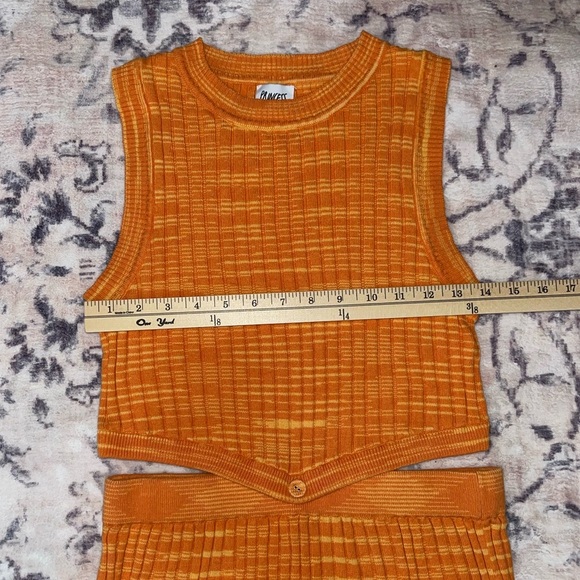 Princess Polly Eden Knit Top and Skirt Set in Orange Size Large / Xl - Picture 7 of 12
